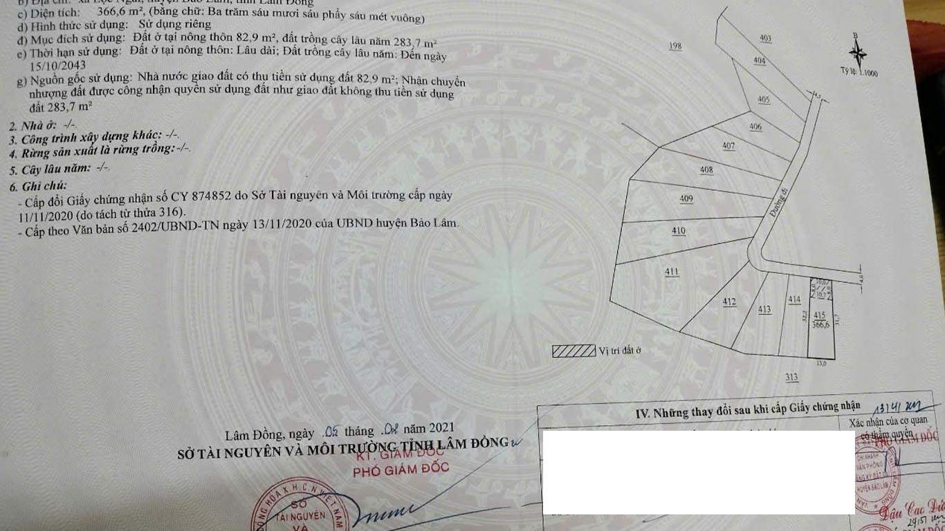 Sổ Hồng Lộc Ngãi